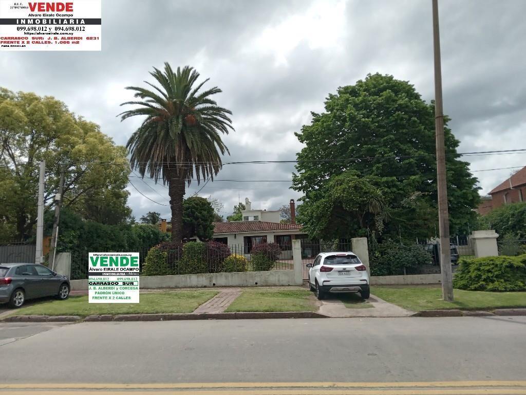 * CARRASCO SUR CASA con TERRENO 1.000 m2 FRENTE X 2 CALLES