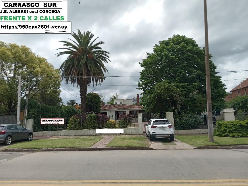* CARRASCO SUR CASA con TERRENO 1.000 m2 FRENTE X 2 CALLES