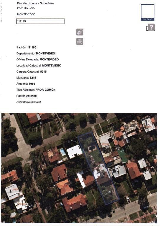 * CARRASCO SUR : TERRENO 1.000 m2 FRENTE X 2 CALLES