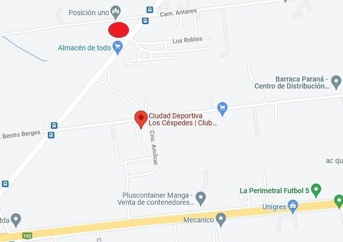 Predio Proximo a la Ciudad Deportiva de los Céspedes