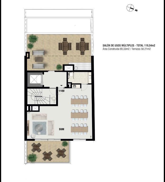 Venta 1 dormitorio en Cordón estrena marzo 2026