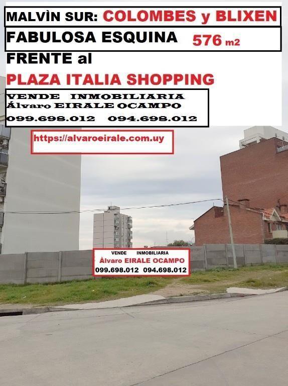 * MALVIN SUR: COLOMBES Y BLIXEN. ESQUINA 576 m2