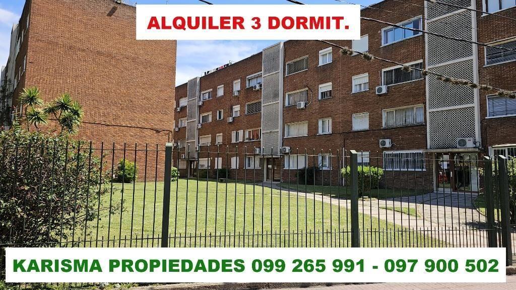 AMPLIO APTO DE 3 DORMIT PRÓXIMO A ESPACIO MODELO Y ANTEL A.