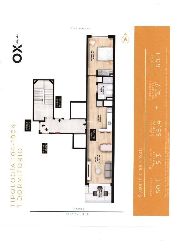 * ESTRENA VIVIENDA PROMOVIDA 1 DORM. con GARAGE