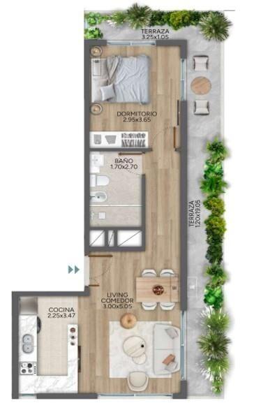 PUNTA CARRETAS – PENT HOUSE CON GRAN TERRAZA A ESTRENAR