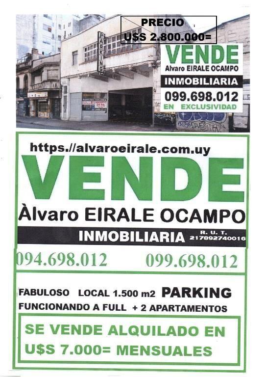 = LOCAL 1.500 m2 ALQUILADO EN U$S 7.000=