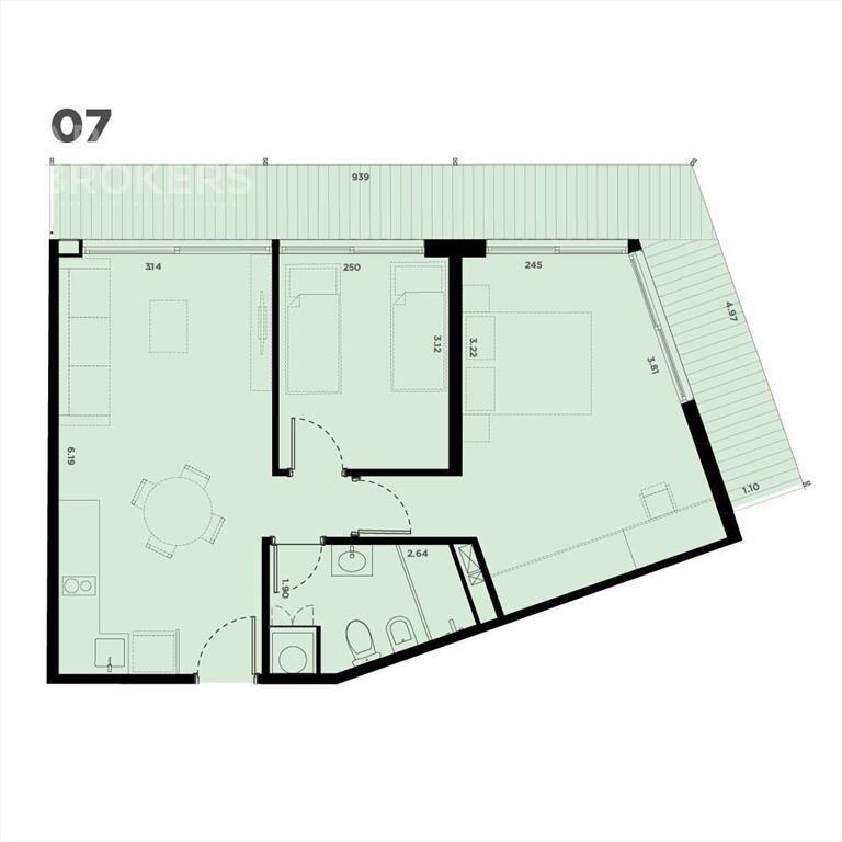 Apartamento de dos dormitorios en venta en La Blanqueada -