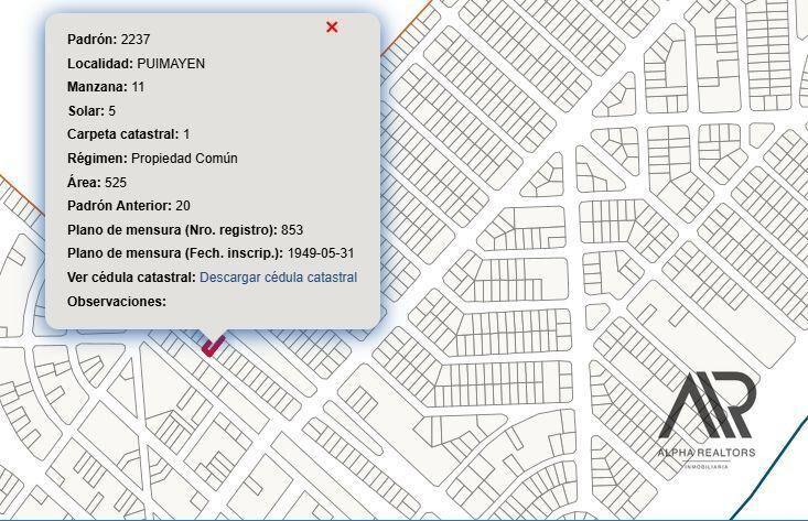 Terreno en venta de 525m2 ubicado en Puimayen
