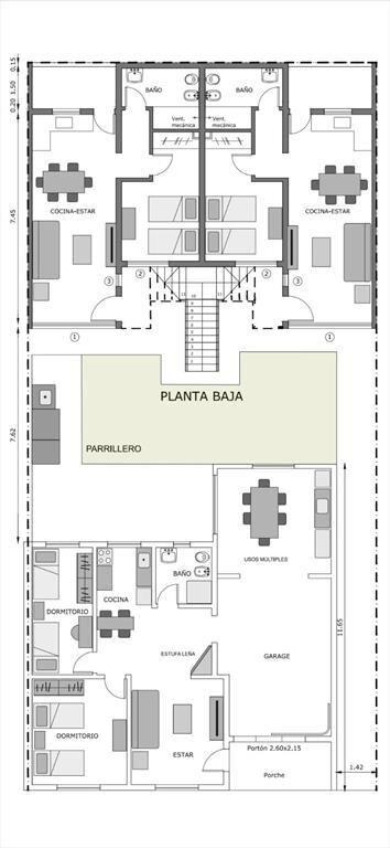 Casa en venta 2 dormitorios y garaje y 4 Apartamentos to...