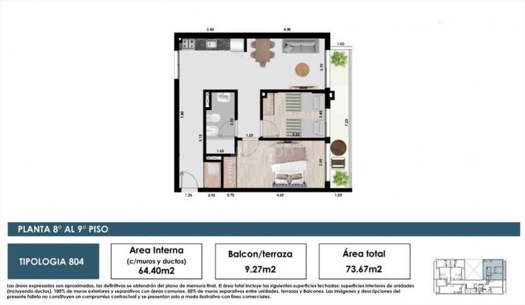 VENTA LANZAMIENTO DE APARTAMENTO DE 2 DORMITORIOS  EN BARRI