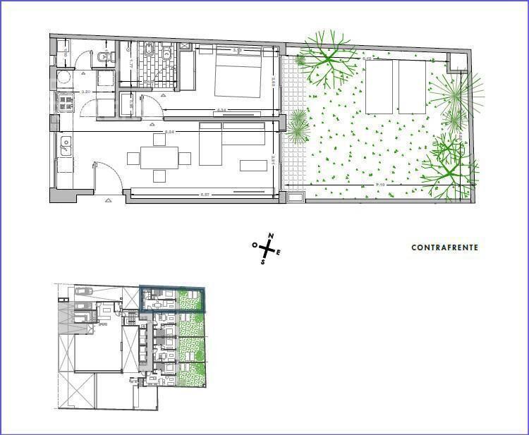 Apartamento  de un dormitorio en venta en Pocitos - 001