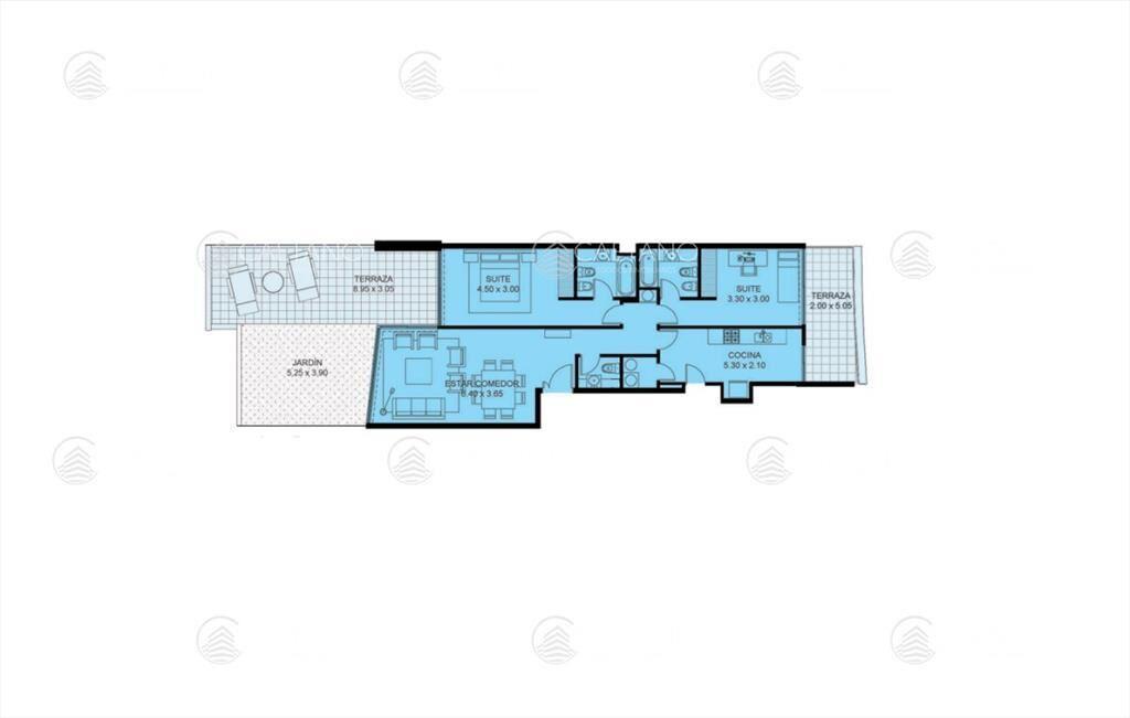 Apartamento frente al Mar Dos Dormitorios - Venta