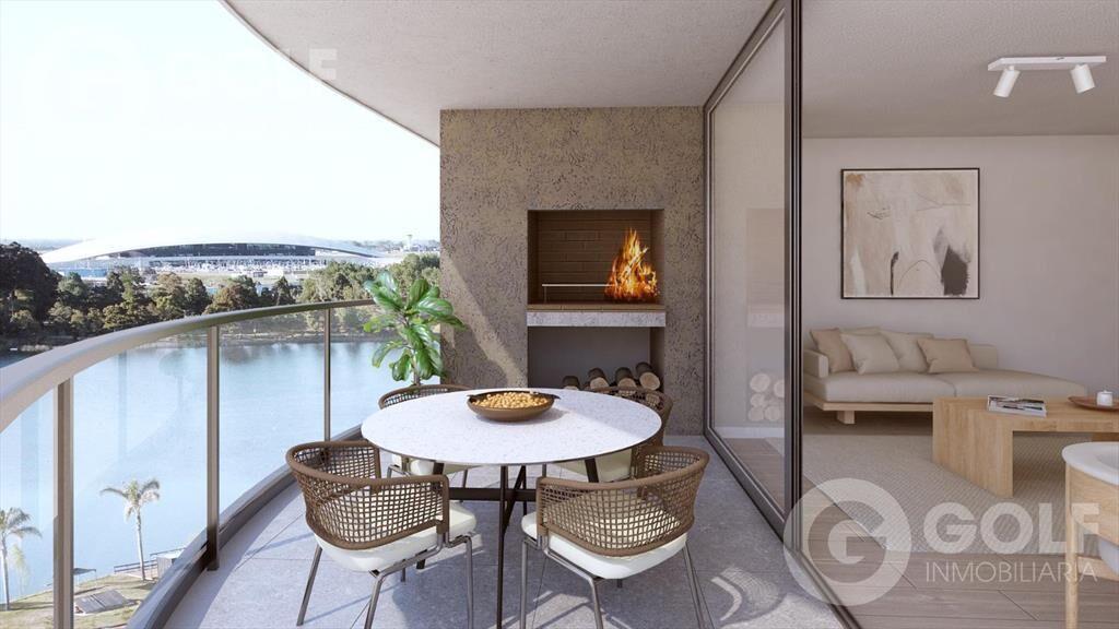 Venta de apartamento de 3 dormitorios con vista al lago en