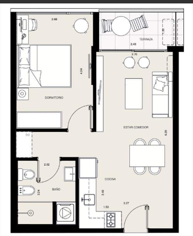 VENTA APARTAMENTO 1 DORMITORIO, TERRAZA, BUCEO