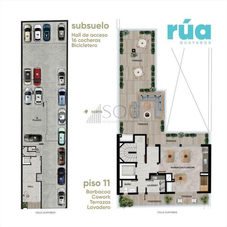Venta de Apartamento de dos dormitorios en Cordón