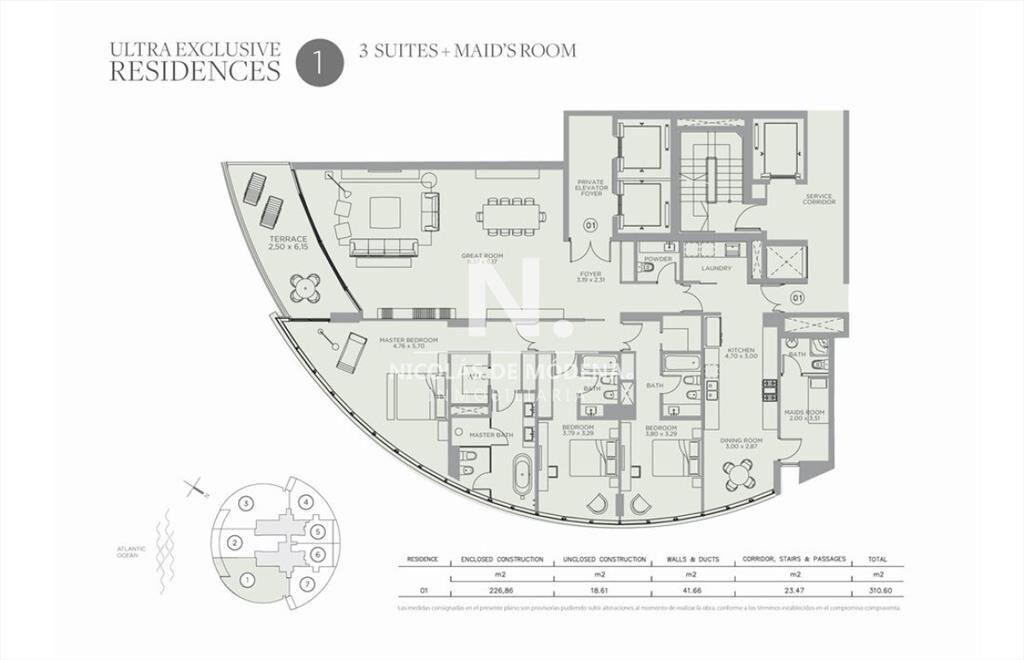 Espectacular departamento en venta frente al mar,