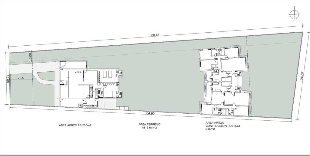 Venta Casa a reciclar Carrasco 1814m2 terreno