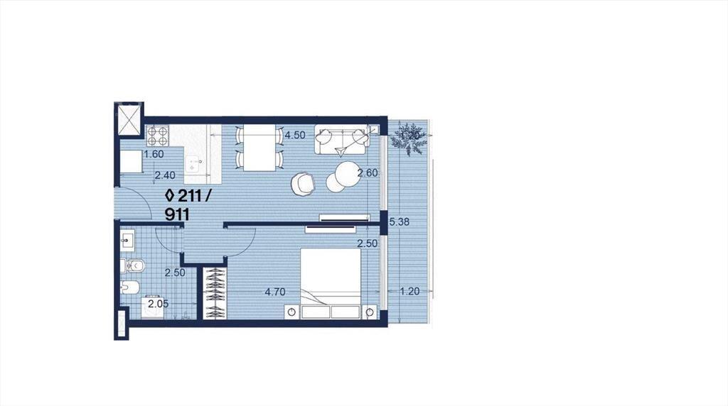 Venta apartamento un dormitorio en Palermo - 711