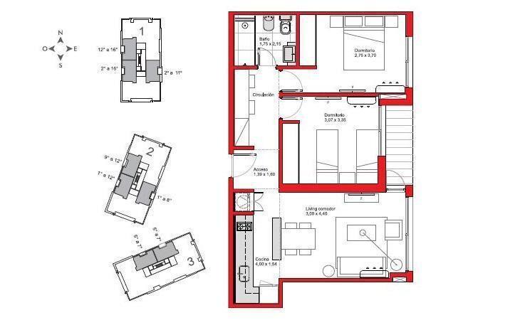 Apartamento de 2 dormitorios en venta con renta en Malvín