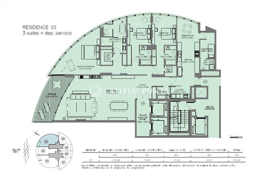 Apartamento en Punta del Este, Brava