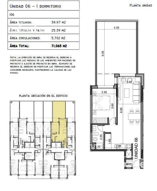 Alquiler 1 dormitorio con placard y patio de uso exclusivo!