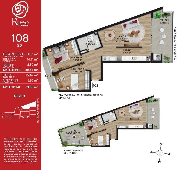 Venta Apartamento 2 Dormitorio en Cordón