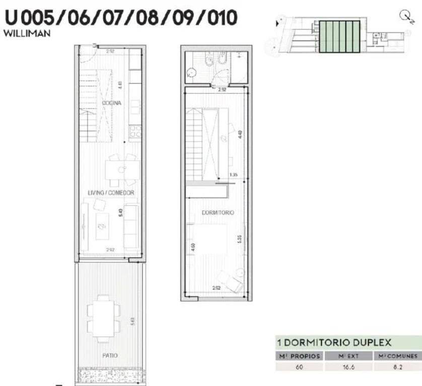 Venta de apartamento de 1 dormitorio en AIME Punta Carretas