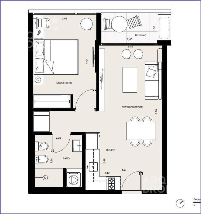 Apartamento de un dormitorio en venta en Buceo - 108