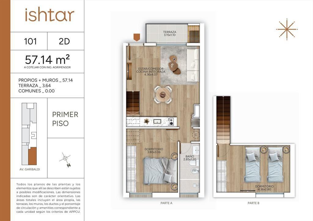 VENTA APARTAMENTO 1 DORMITORIO GOES POZO