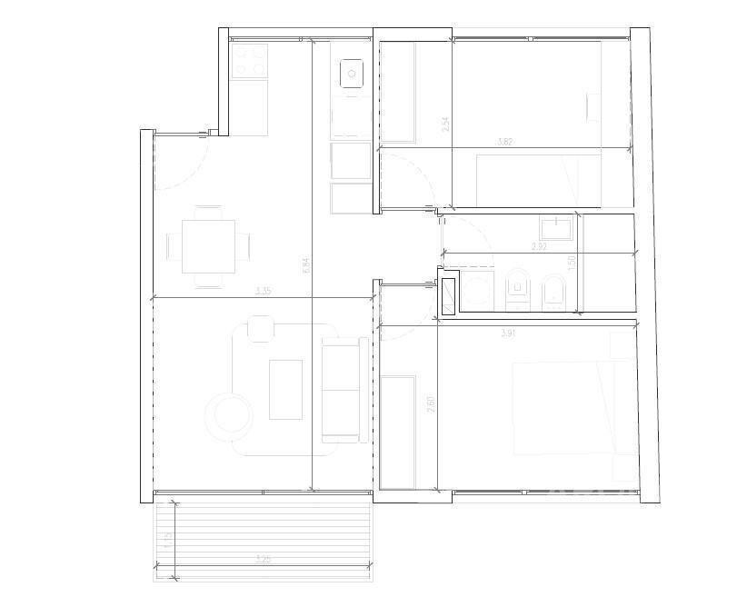 Venta apartamento dos dormitorios en La Blanqueada- 309