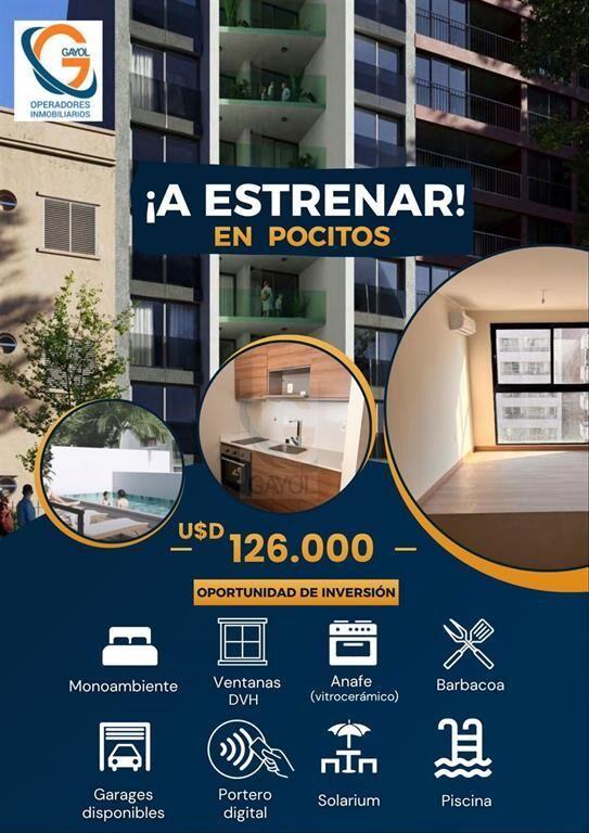 Estrene Apartamento Monoambiente, Orientación Norte, Pocito
