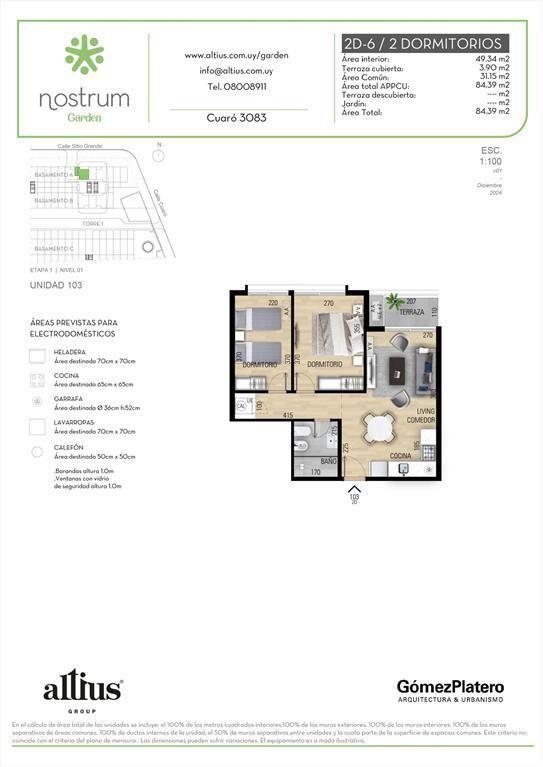 VENTA 2 DORMITORIOS NOSTRUM GARDEN PRADO