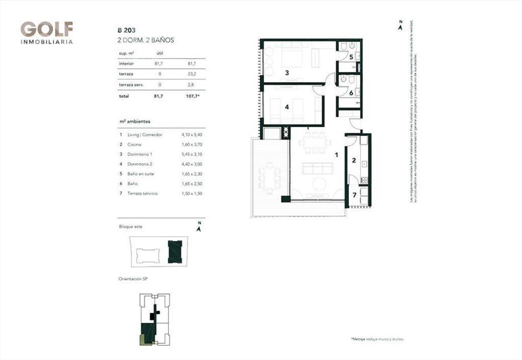 Venta apartamento de 2 dormitorios en Barrio Parques II