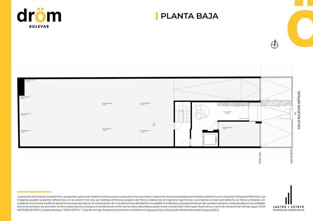 Apartamento 1 dormitorio con terraza A ESTRENAR en Tres Cru