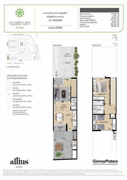 VENTA DUPLEX 2 DORMITORIOS NOSTRUM GARDEN PRADO