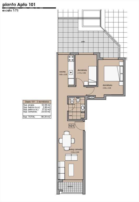 Venta de apartamento con renta en Centro Horus ART III