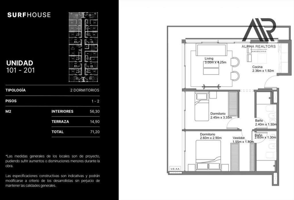 Apartamento en venta en La Barra
