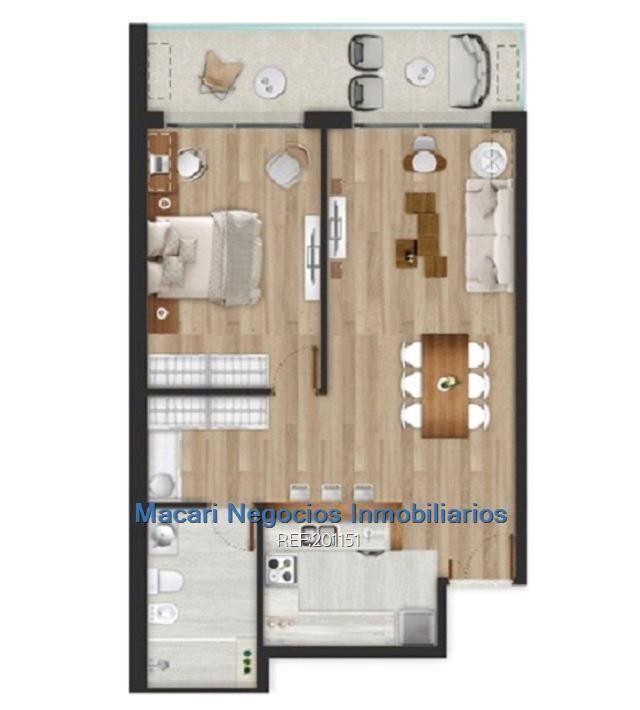 1 DORMITORIO Y GARAJE SOBRE 21 DE SEPTIEMBRE