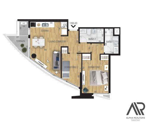 Apartamento 2 dorm. en venta en MORE Buceo c/Garaje