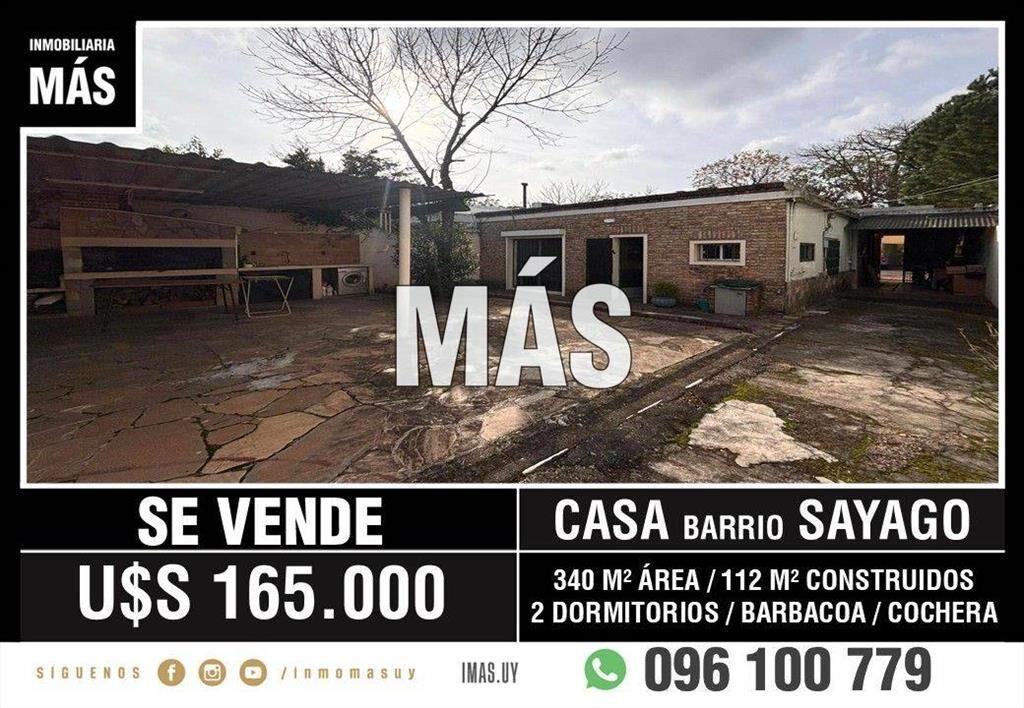 Casa Venta Cochera Sayago Montevideo iMas.uy MC *...