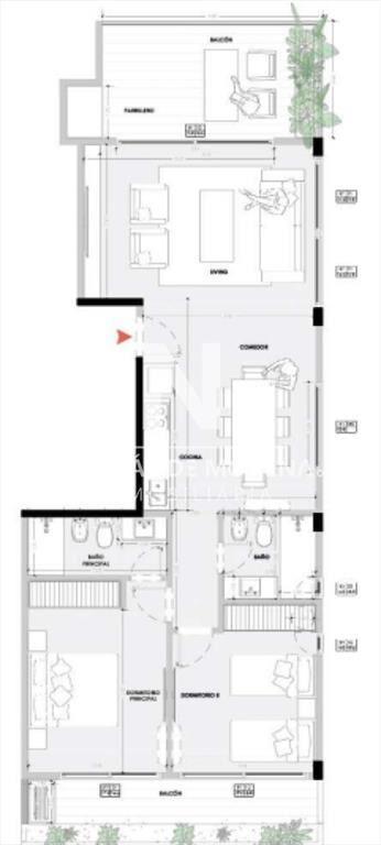 En venta apartamento en El Tesoro La Barra, de