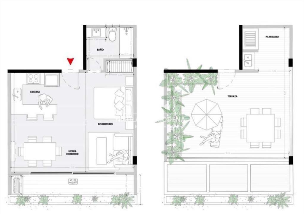 Espacioso monoambiente en venta con amenities en