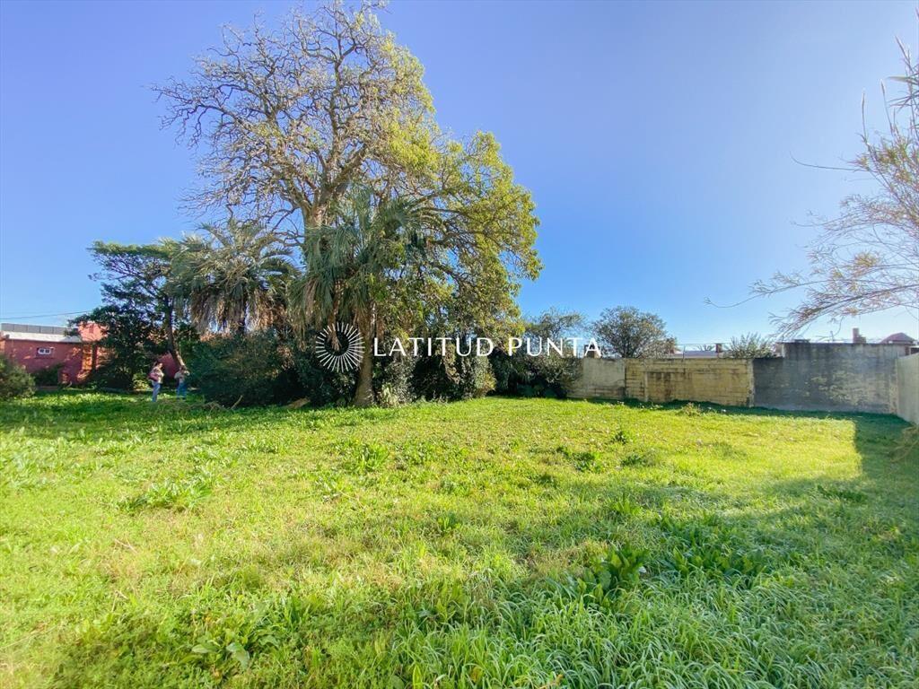Terreno con construcción a media cuadra de Av