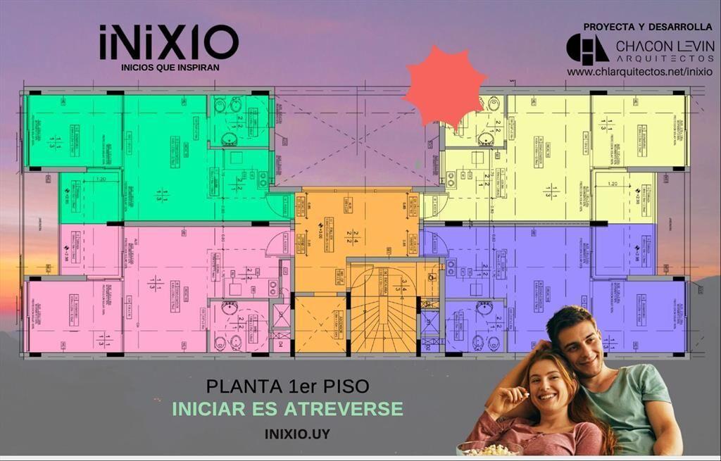 Venta Apartamento 1 dormitorio en construcción Tres Cruces