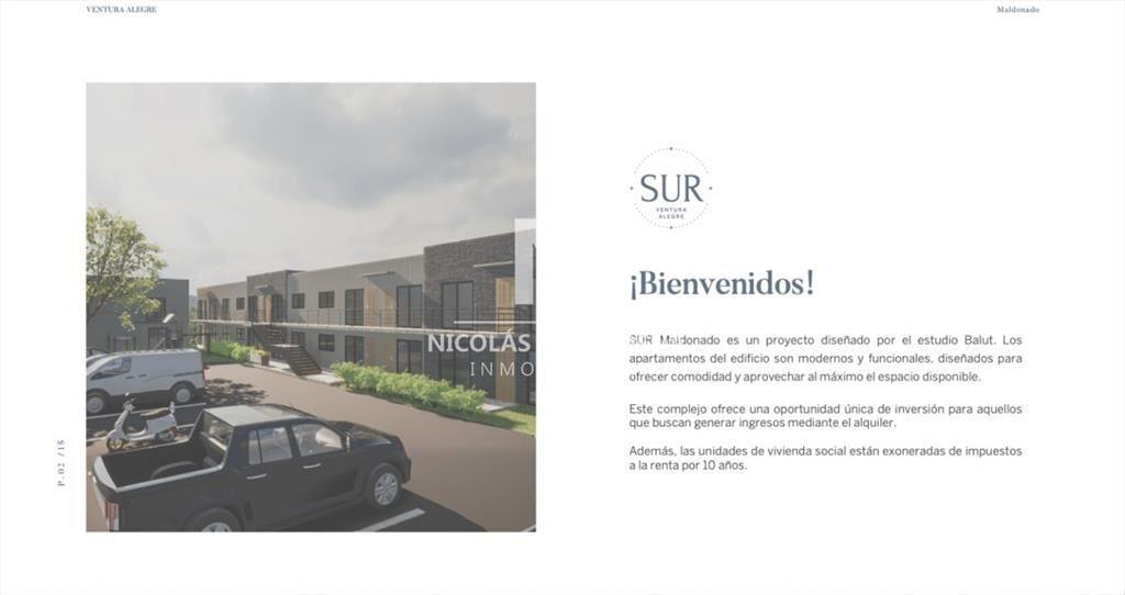 Apartamento de 2 dormitorios en venta en