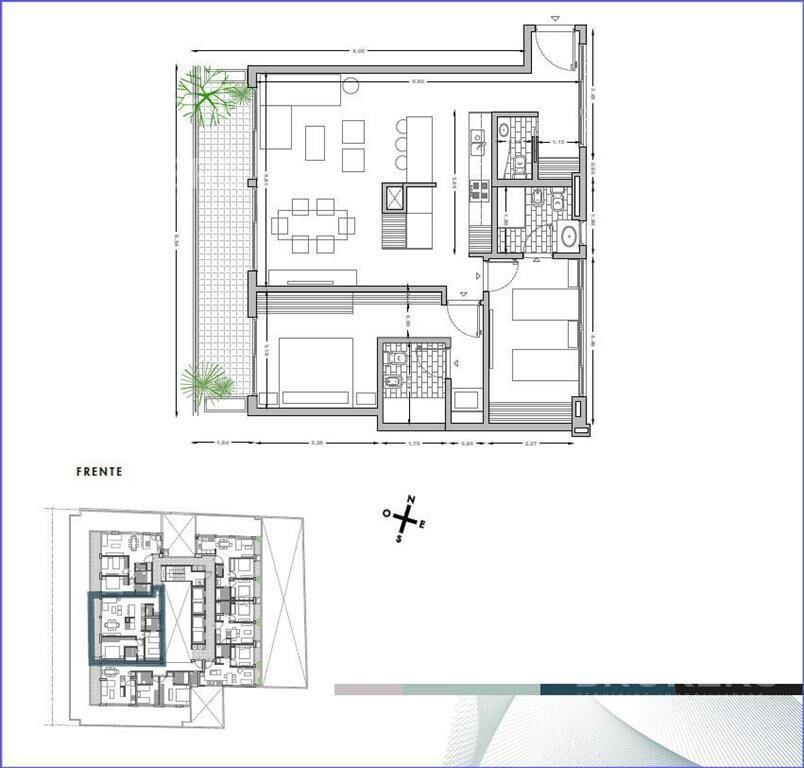 Apartamento de dos dormitorios en venta en Pocitos - 902