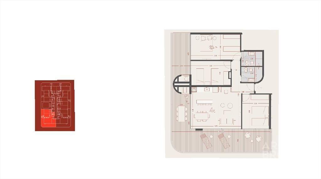 Apartamento de tres dormitorios en venta en Ciudad de la Co