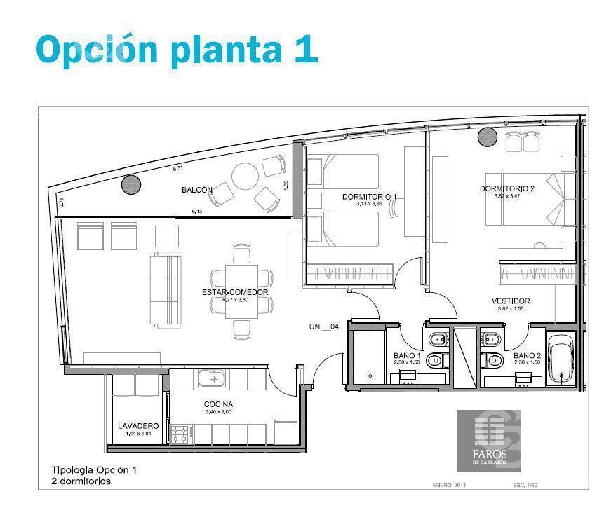 Apartamento de 2 dormitorios venta en Carrasco - 904