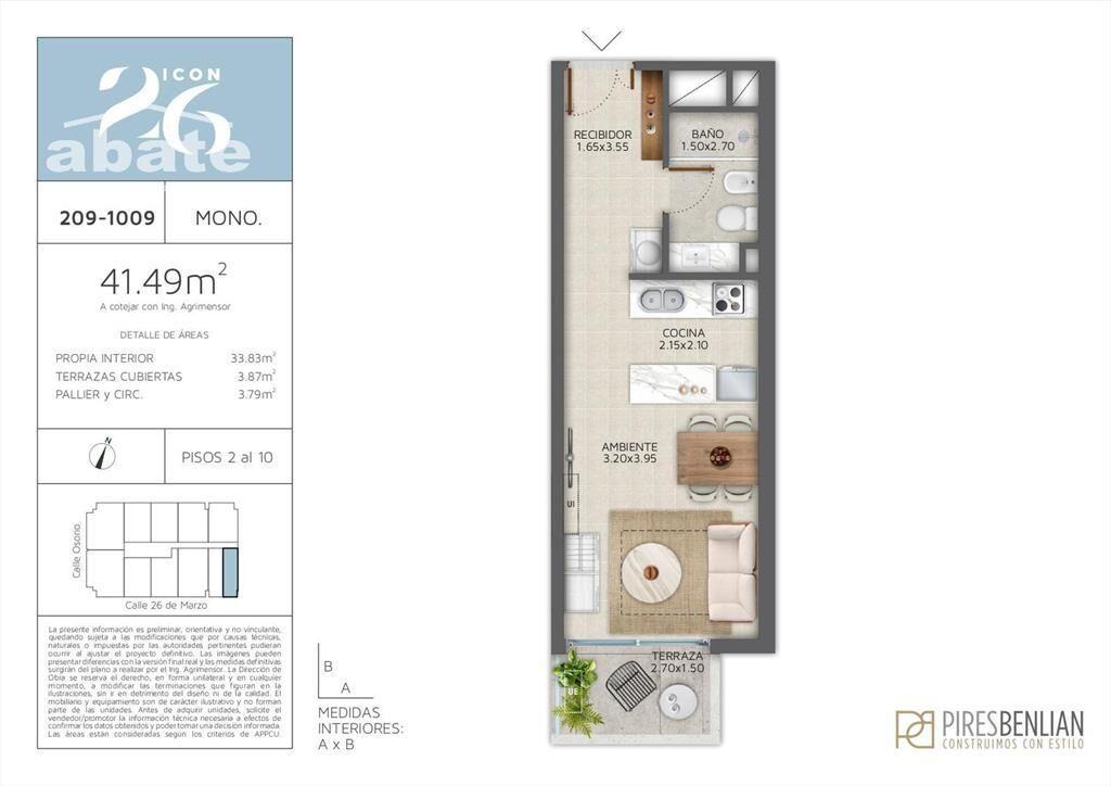 Venta apartamento Monoambiente en Pocitos - Icon 26