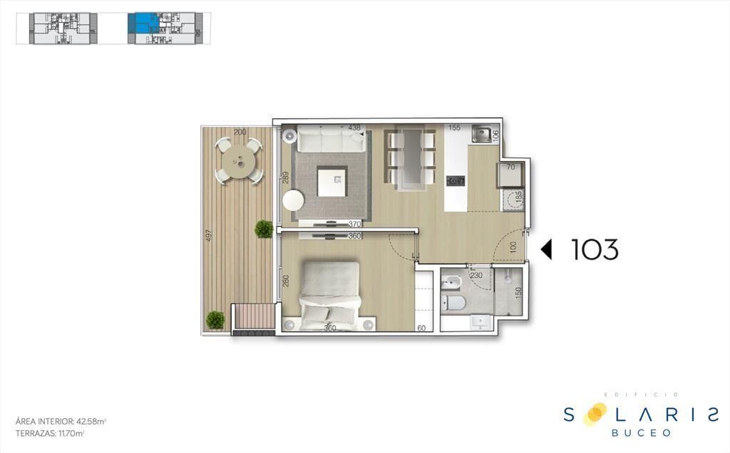 Apartamento En Venta En Buceo De Un Dormitorio A Metros ...